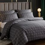 LAZZARO King Size Duvet Set, Non-Iron King Size Duvet Covers Bedding Sets, 3 Pcs with Zipper Closure 230 X 220 cm