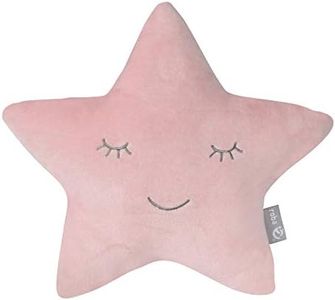 roba Cuscino a Forma di Stella roba Style - Cuscino Decorativo per la Cameretta dei Bambini - Morbido - Imbottito - Idea Regalo per Compleanno e Natale - Rosa