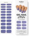 MOYOU LONDON Semi Cured Gel Nail Strips - 20 Pcs. Nail Wraps for Salon-Quality Manicure - Works with Any UV Nail Lamp - Easy to Apply, Trim, & Remove Gel Nail Stickers