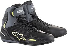 Alpinestars Faster-3 Drystar Shoes (7.5, 175-Blk/Gray/Ylw Fluorecent)