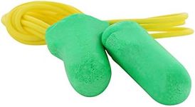 Howard Leight by Honeywell Maximum Lite Low Pressure Corded Disposable Foam Earplugs, Box of 100 Pairs (LPF-30) ,Green