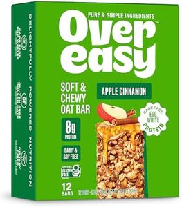 Over Easy Soft and Chewy Granola Breakfast Bars - Granola and Protein Bars - Energy Snack Bars - Clean, Gluten Free, Dairy Free, Soy Free and Kosher (Apple Cinnamon, 12 Count)
