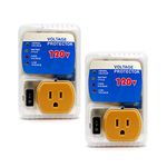 BSEED Surge Protector, Wall Outlet with Voltage Suppressor, Voltage Protector, Brownout Plug for Home Appliance, ETL Certified, 120 V 2400W 2 Pack