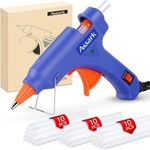 Hot Glue Gun, Mini Hot Glue Gun Kit with 30 Glue Sticks for School Crafts DIY Arts Quick Home Repairs, 20W (Blue)