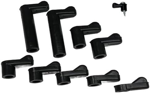 Window Screen Clips "Black” Plastic (Choose Your Size! /Size Run Flush up to 1-3/16” Offset) New or Replacement (10 Pack with All Needed Hardware Included) by E.H.C. (1/16" Offset)