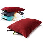 ZOOOBELIVES Down Filled Camping Pillow with Washable Cover, Lightweight Travel Pillow for Neck and Lumbar Support, Compact for Hiking, Backpacking, Camping, and Outdoor Adventures - Alplive S2046