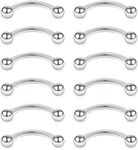 SCERRING 12PCS Stainless Steel Curv