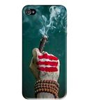 Silence Printed Colorful Bhole, Angry Shiva, Shiva Chillum Designer Back Case Cover for Apple iPhone 5 / iPhone 5S / iPhone SE (Multicolor)