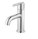 Pfister Fullerton Polished Chrome Bathroom Faucet, Single Handle, Bathroom Vanity Faucet w/Push&Seal Bathroom Sink Drain, Bathroom Décor,1 or 3 Hole Bathroom Sink Faucet, Optional Deck Plate Included