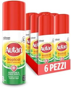 Autan Tropical Spray Mini, 50ml, Formato Scorta Da 6 Unità