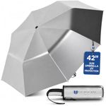 UV-Blocker Sun Umbrella UV Protection Travel Sun Protection - Auto Open, Windproof Sun Umbrella with 55+ UPF, UV Protection, 42", 42 Inches, 42"