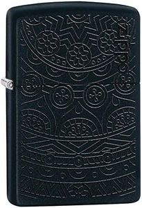 Zippo Swirl Pattern Lighter, Black Matte, One Size