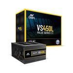 Ant Esports VS450L Non-Modular High Efficiency Gaming Power Supply/PSU with 1 x PCIe and 120mm Silent Fan