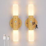 Lightess LED Wall Sconce Battery Op