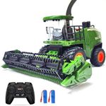 KNACKTOYZ Remote Control Tractor Toy - RC Truck for Kids with Spray Function/LED Light/Realistic Sound, 2 Rechargeable Batteries, Farm Vehicle Toys for 3- 8 Year Old Boys Christmas Birthday Gift,green