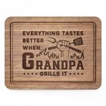 Leebbsin Grandpa Gift, Grandad Gifts- Wooden Chopping Board Engraved with Heartwarming Messages- Grandpa Birthday Gifts, Christmas Birthday Gifts for Grandpa/Grandad/Grandfather,11"*8.5"