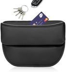 Car Seat Storage Box,Pu Leather Car Seat Gap Filler, Multifunctional Organizer For Front Seat, Car Seat Side Pocket For Phones, Keys, Cards, Durable Car Gap Organizer For Easy Access (Black)