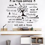 Office Inspirational Quotes Wall Decals Office Wall Decor Motivational Teamwork Wall Stickers Positive Lettering Spiritual Words Decals Company Art We are A Team Wall Decoration Office Decor.