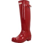 Hunter Womens Boots, Colour Red, Brand, Model Womens Boots Original Tall Gloss Black Red