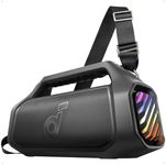 soundcore Anker Boom 2 Plus Outdoor Speaker, Bluetooth Speaker with 140W, 2+2 Channel, BassUp 2.0, 20H, Fast Charge, IPX7 Waterproof, RGB Lights, USB-C, Power Bank, for Camping, Beach, Garden