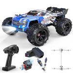 DEERC Brushless Extreme High Speed RC Truck, 1:16 4X4 RTR Fast RC Cars for Adults, Max 42mph All Terrains RC Monster Truck, Off Road Hobby Electric Vehicle Gift for Boys, 2 Battery