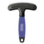 Wahl Canada Double Row Rake & Shedding Blade, Rotating Pins and Blade Teeth, Great to Remove Loose Fur and Reduce Shedding, Comfort Grip Gel Handle, Great for Dog Grooming - Model 58443