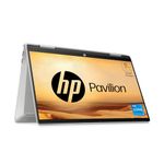 HP Pavilion x360, 12th Gen Intel Core i5-1235U, 14-inch (35.6 cm), FHD, 16GB DDR4, 512GB SSD, Intel Iris Xe graphics, FPR, 5MP camera w/privacy shutter (Win 11, MSO 2021, Silver, 1.51 kg), ek0074TU