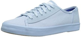 Keds Women's Kickstart Retro Court Mono Fashion Sneaker, Light Blue, 5 M US