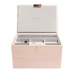 Stackers Blush Pink Classic Medium Jewellery Box, Set of 3