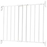 Safety 1st Top of Stairs Expanding Metal Gate, White, Adjustable Width 27"-42" Height 28" (GA090CWHO2Q)