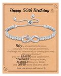 Btysun Gifts for Women Birthday Unique, Birthday Gifts for Teen Girls Infinity Bracelets for Women 10th 13th 16th 30th 40th 50th 60th 70th 21st Birthday Gifts for Her Sister Mom Grandma Best Friend,