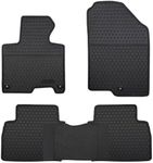 Megiteller Car Floor Mats Custom Fit for Kia Sportage 2023 2024（Non Hybrid） Odorless Washable Heavy Duty Rubber (All Weather) Floor Liners Set Black