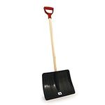 Charles Bentley Ergonomic Grip Snow Shovel/Scoop with Wooden Handle - Driveways Roads And Gardens - Lightweight