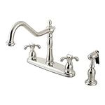 Kingston Brass KB1758TXBS French Country Kitchen Faucet with Brass Sprayer, 8-5/8-Inch by Kingston Brass