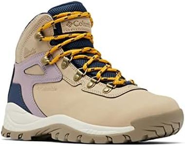 Columbia Women's Newton Ridge Lightweight Waterproof Shoe Hiking Boot, Ancient Fossil, Shale Mauve, 5