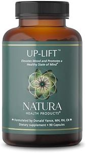 Natura Health Products - Up-Lift - Elevates Mood and Promotes a Healthy State of Mind - 90 Capsules. Reformulation.