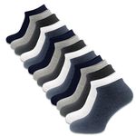 The Essentials Wardrobe Mens FCO 15 Pack Trainer Liner Socks - Assorted - UK 6-11/EU 39-45