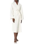 Natori Women's Quilted Infinity Jacquard Robe Length 45" Bathrobe, Cream, Medium