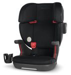 UPPAbaby Alta V2 High Back Booster Seat/Seven-Position, Active Support Headrest for Growing Children/SecureFit Integrated Belt Guide + Positioner/Cup Holder Included – Jake (Black Mélange)