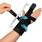 INFILAR Trigger Finger Splint for Men & Women, Adjustable One or Two Finger and Wrist Brace Support, Aluminium Finger Support for Sprains, Finger Discomfort Relief