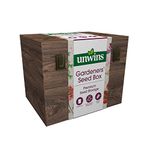 Unwins 32020150 Premium Gardeners' Seed Storage Box, Brown