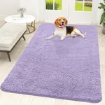 OLANLY Dog Door Mat for Muddy Paws 70x46, Absorbs Moisture and Dirt, Absorbent Non-Slip Washable Doormat, Quick Dry Chenille Mud Mat for Dogs, Entry Indoor Entryway Carpet for Inside Floor, Lavender