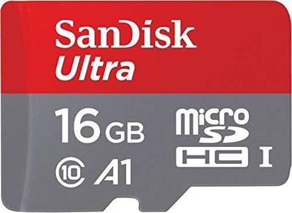 [Older Version] SanDisk 16GB Ultra microSDHC UHS-I Memory Card with Adapter - 98MB/s, C10, U1, Full HD, A1, Micro SD Card - SDSQUAR-016G-GN6MA