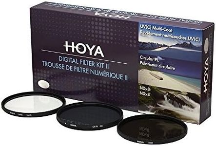 Hoya 67mm (HMC UV/Circular Polarizer / ND8) 3 Digital Filter Set with Pouch