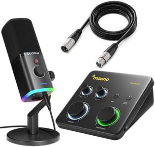 MAONO PD100X XLR/USB Gaming Microphone & Maono PS22 Lite & All in One Gaming Gear Bundle for Game Streamers（PD100X Black+PS22 Lite+XLR-180)