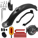 Mudguard for Electric Scooter, Rear Mudguard Electric Scooter, Rear Fender Replacement Sets, E Scooter Rear Mudguard Replacement Parts with Screws Accessories Compatible with Xiaomi M365 1S Pro