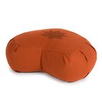 Yoga Studio Meditation Cushion Crescent Zafu Buckwheat - Lotus Leaf - Terracotta