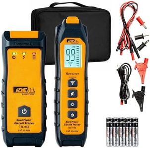 Ideal Electrical SureTrace Digital Circuit Tracer (61-946) 0-480 Volts AC/DC with Backlit Display — Find Breakers, Fuses, Wires, Dead Shorts, and Splice Errors