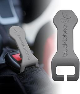 Bucklebee Easy Car Seat Buckle Release Aid for Children Unbuckle Car Seat Release Tool - Car Seat Button Pusher - Car Seat Opener for Nails - Car Seat Buckle Release Tool (1 Pack Gray)