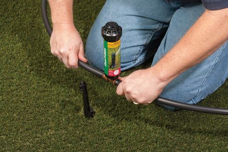 Rain Bird In-Ground Automatic Sprinkler System Kit – Easy Install, Black